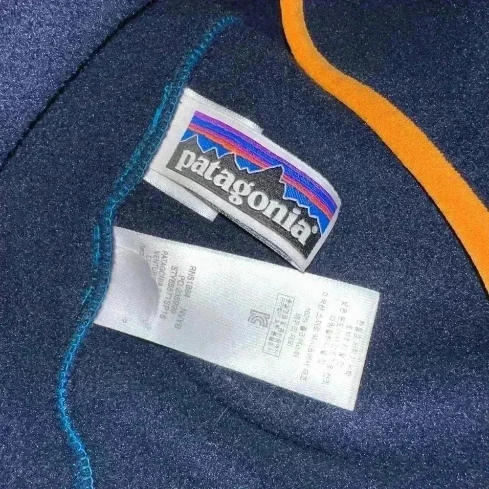 Patagonia Synchilla Fleece Pullover Blue Black XXL Youth - Picture 4 of 13